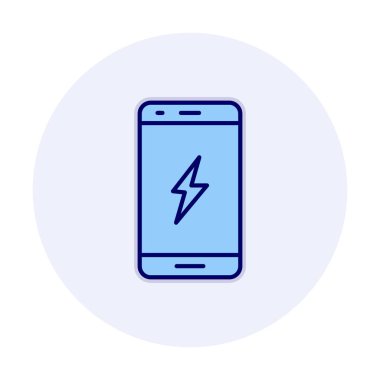 Mobil simge vektör illüstrasyonunu şarj et