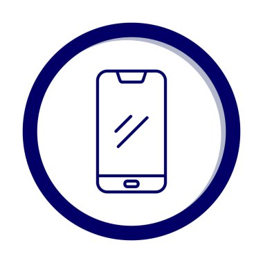 Akıllı telefon simgesi. özet vektör illüstrasyonu 