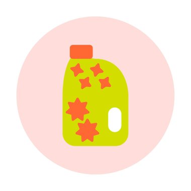 şişe düz simge vektör çizim