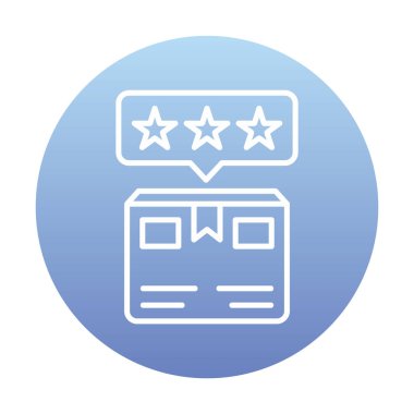 Teslimat kutusu simgesi, vektör illüstrasyonu basit tasarım