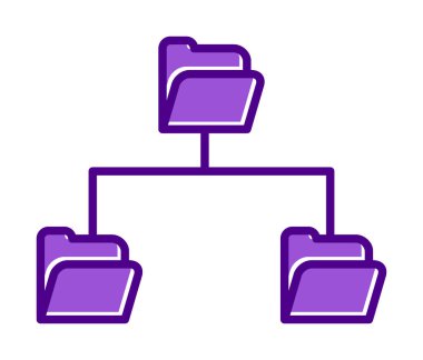 Basit Dizin Paylaşımı, vektör illüstrasyonu