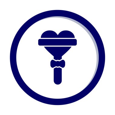 Beyaz arkaplanda lolipop vektör çizimi