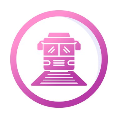 tren simgesi vektör illüstrasyonu 