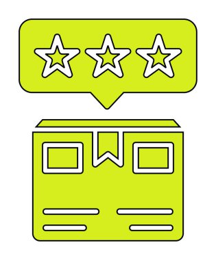 Teslimat kutusu simgesi, vektör illüstrasyonu basit tasarım