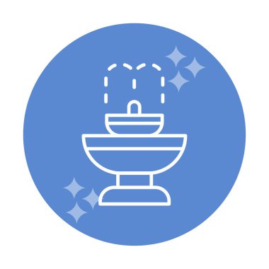 fıskiye ikonu vektör illüstrasyonu