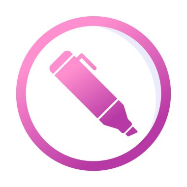 Vurgulama simgesi web basit illüstrasyon