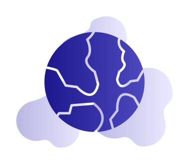 Dünya web simgesi vektör illüstrasyonu