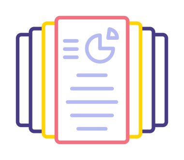 Görev Listesi web simgesi, vektör illüstrasyonu