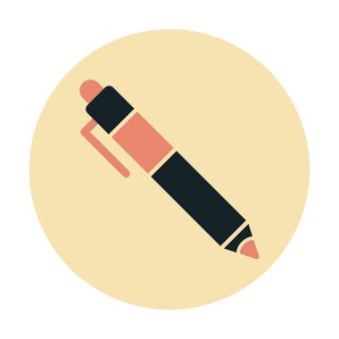 Kalem düz simgesi. Vektör çizim