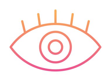 Göz simgesi, vektör illüstrasyon tasarımı 