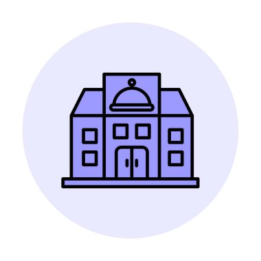 Beyaz arkaplanda restoran vektör illüstrasyonu