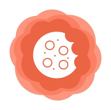 tatlı kurabiye izole vektör illüstrasyonu