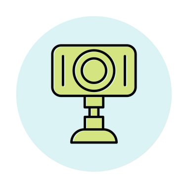 Web kamera simge vektör çizim