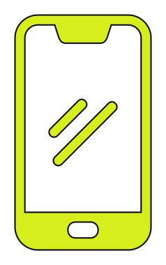 Akıllı telefon simgesi. özet vektör illüstrasyonu 