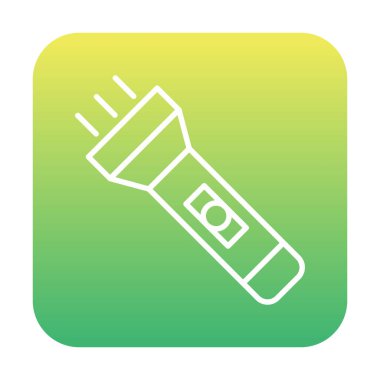 Seyahat fenerinin düz simgesi. Renkli vektör çizimi