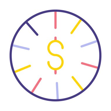 Dolar para simgesi, vektör illüstrasyonu