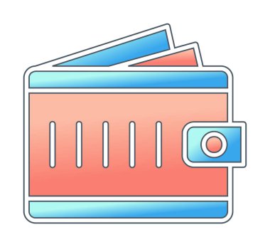  Cash Cüzdan simgesi vektör illüstrasyon tasarımı