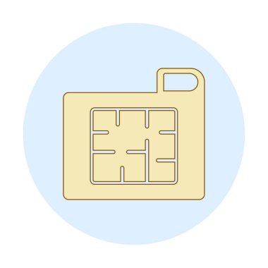 Ev Planı web simgesi, vektör illüstrasyonu