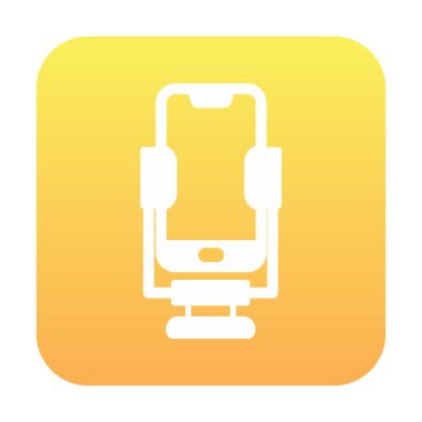 Vektör Smartphone Stand simgesi, basit vektör illüstrasyonu 