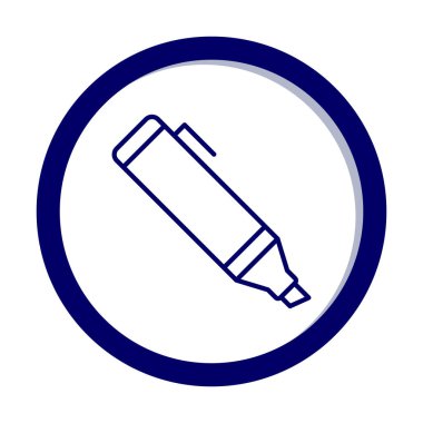 Vurgulama simgesi web basit illüstrasyon