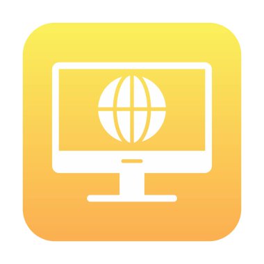 İnternet simgesi vektör illüstrasyonu