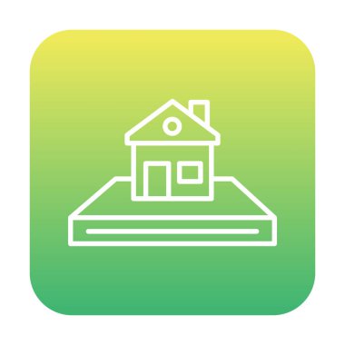 Beyaz arkaplanda ev simgesi vektörü izole edildi