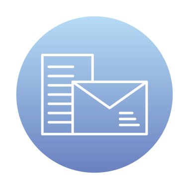 posta simgesi, vektör illüstrasyonu   