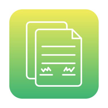 belge web simgesi vektör illüstrasyonu 