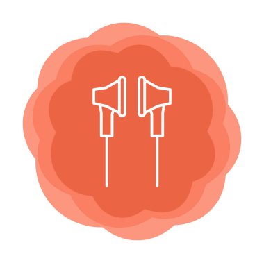 Kulaklık simge vektör çizim