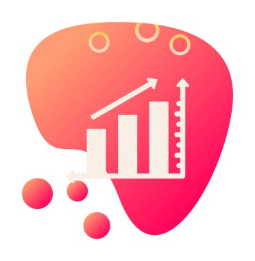 Grafik. Web simgesi basit illüstrasyon 