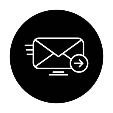 zarf, posta simgesi vektör illüstrasyonu