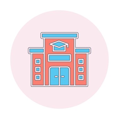 okul simgesi vektör illüstrasyonu