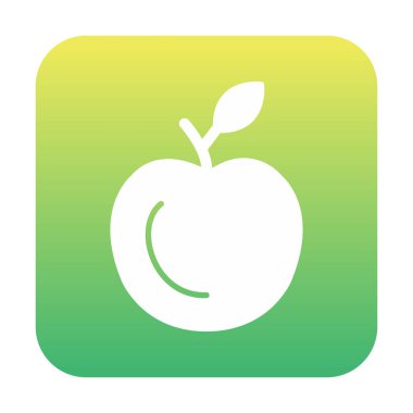 elma web simgesi, vektör çizim  