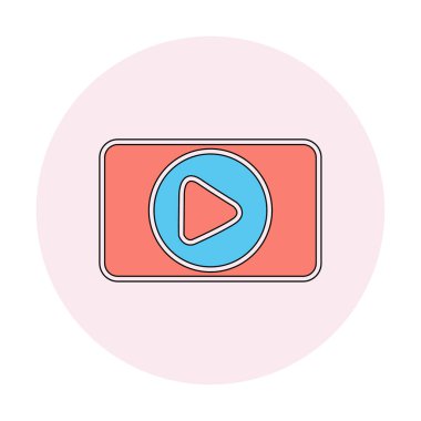 Oynatma düğmesi vektör çizimi