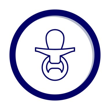 Emzik simgesi web basit illüstrasyon