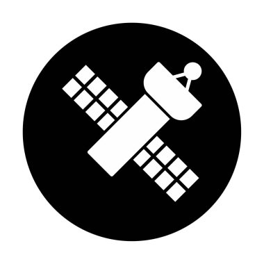 Uydu Simgesi, vektör illüstrasyonu