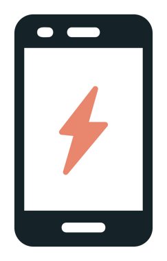 Mobil simge vektör illüstrasyonunu şarj et