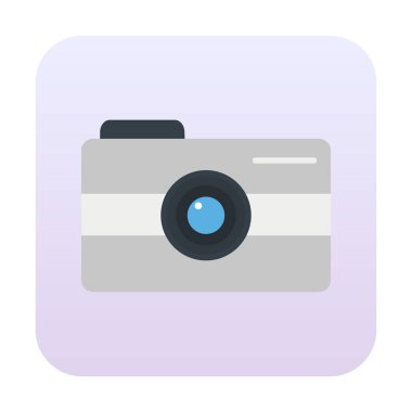 Kamera. Web simgesi basit illüstrasyon 