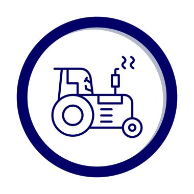 Traktör simgesi web çizimi