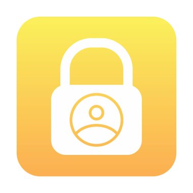 Kilit simgesi. Özel daire tasarımı. vektör illüstrasyonu.