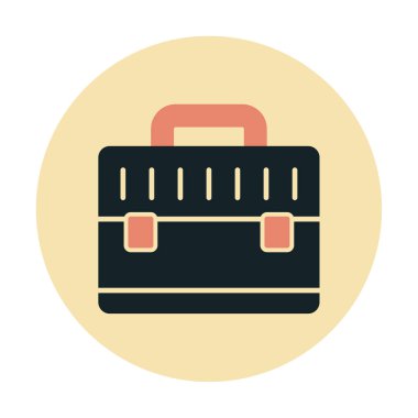 evrak çantası simgesi izole edilmiş web illüstrasyonu