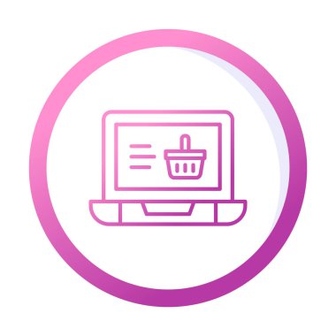 Projeniz için çevrimiçi alışveriş simgesi