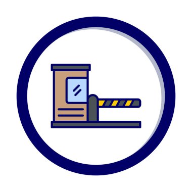 Park engeli simgesinin web illüstrasyonu