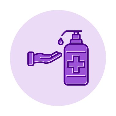 Basit El Yıkama simgesi, vektör illüstrasyonu