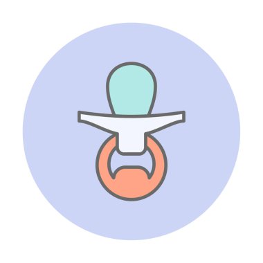 Emzik simgesi web basit illüstrasyon