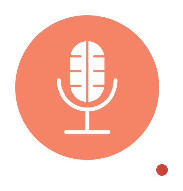 Illustration vector graphic of microphone icon