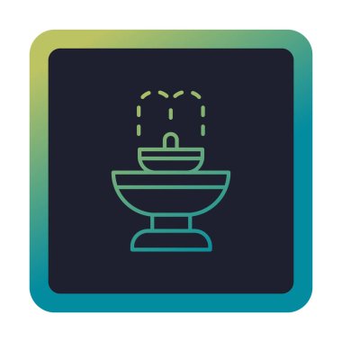 fıskiye ikonu vektör illüstrasyonu