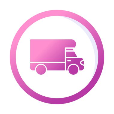 Van düz vektör simgesi