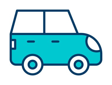 Araba düz simgesi. Vektör çizim 