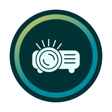 Projector  web icon vector illustration